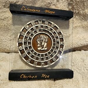Aztec Mayan "Solar Sun" Mayan Calendar Wall Plaque - From Mexico